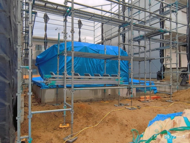 愛知県東海市荒尾町奥曽山の新築戸建て基礎写真 2026年6月8日撮影