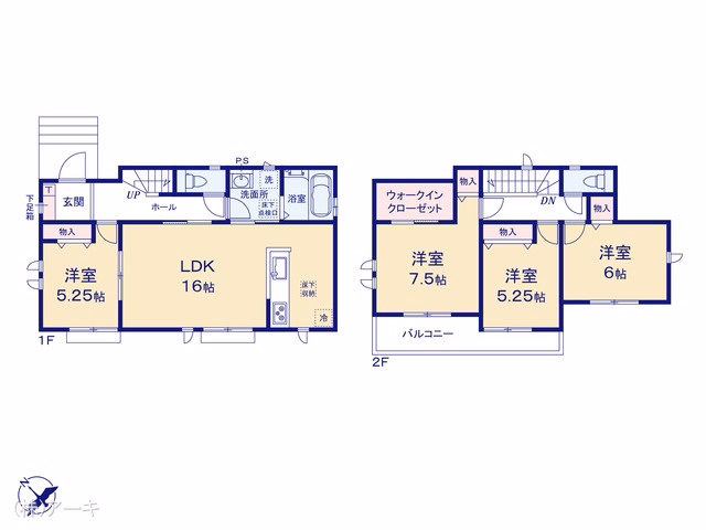 新築戸建て 知多市新南土地区画整理事業9街区6 A号棟 間取図