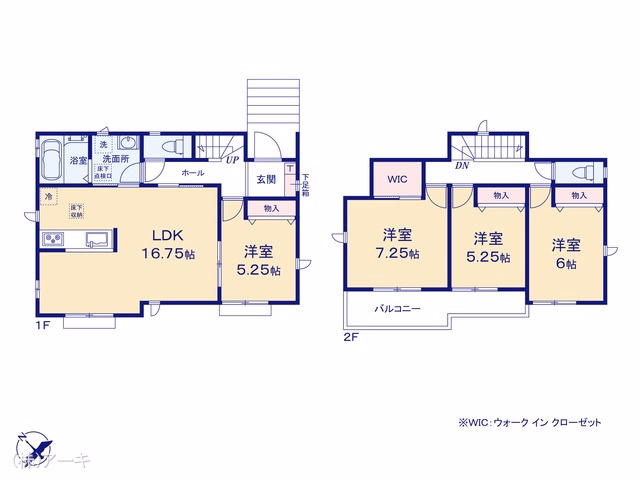 新築戸建て 知多市新南土地区画整理事業9街区6 B号棟 間取図