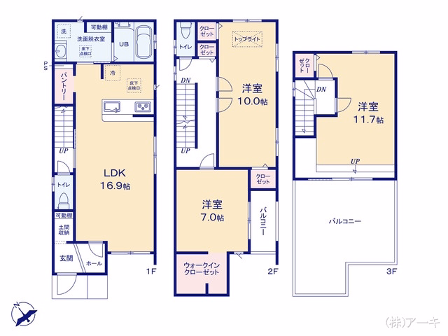 高浜市小池町3丁目（戸建）B 間取図