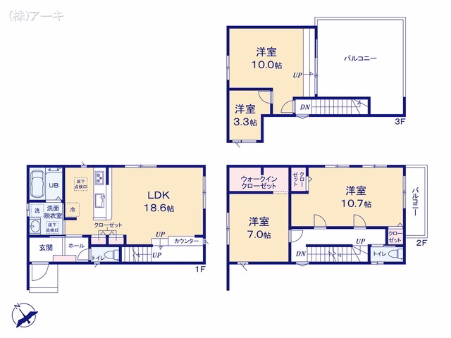 高浜市小池町3丁目（戸建）C 間取図