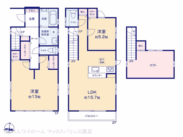 中古戸建て 名古屋市南区中江2丁目28-2 間取図