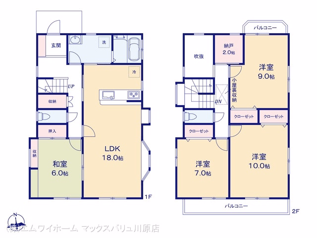 中古戸建て 春日井市押沢台4丁目 間取図