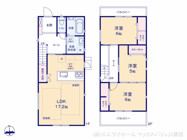 中古戸建て 名古屋市天白区植田山5丁目 間取図