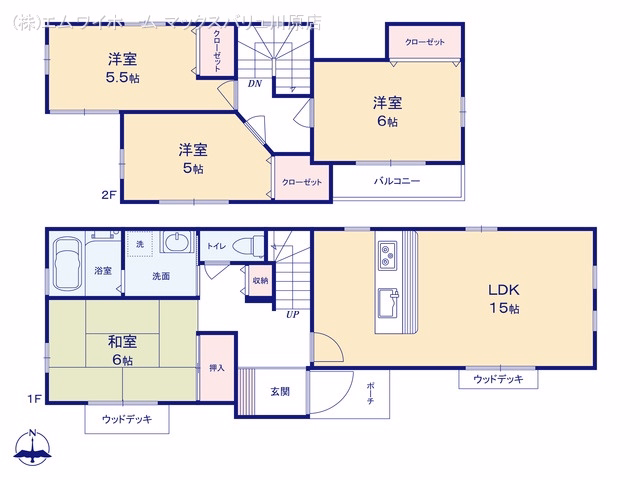 中古戸建て 名古屋市中川区東春田2丁目 間取図