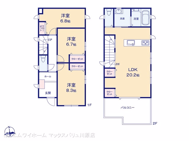 中古戸建て 名古屋市千種区春岡通5丁目 間取図