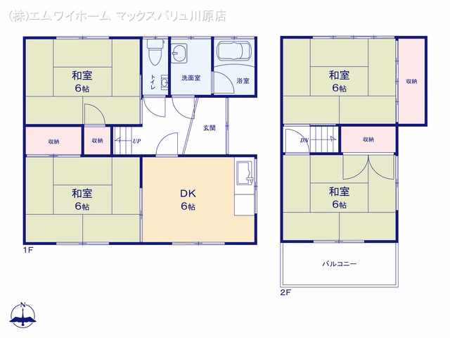 一宮市大和町苅安賀字薬師堂 間取図
