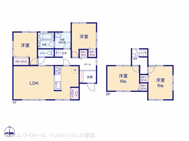 一宮市浅井町小日比野字大ケ島 間取図