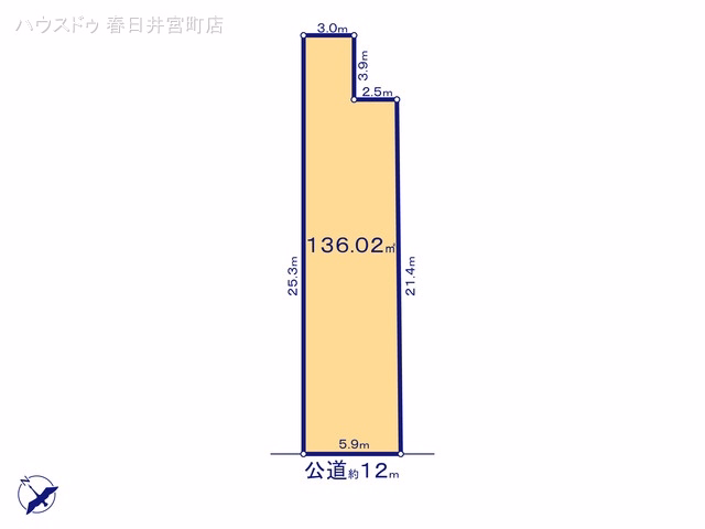 土地 春日井市鳥居松町4丁目 B区画 区画図