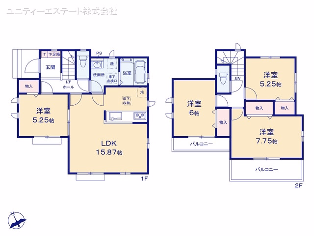 横浜市瀬谷区宮沢2丁目（戸建）A 間取図