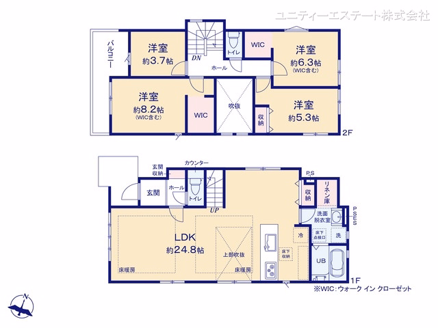 大和市南林間9丁目(戸建)01 間取図