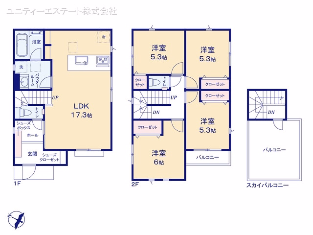 綾瀬市寺尾釜田1丁目（戸建）02 間取図
