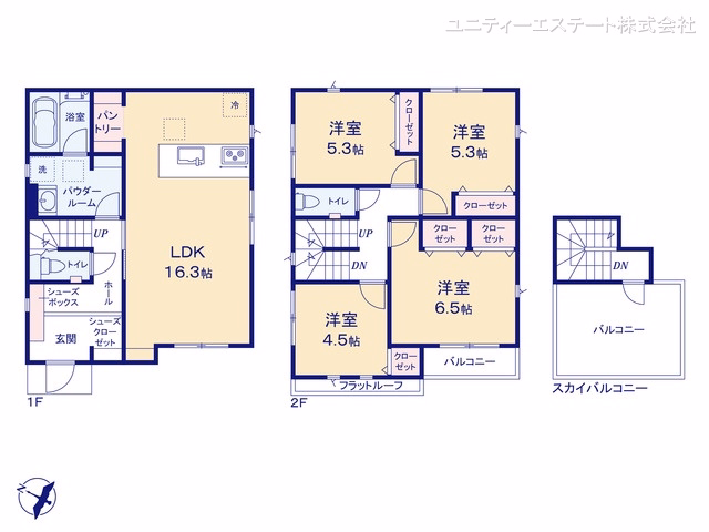綾瀬市寺尾釜田1丁目（戸建）03 間取図
