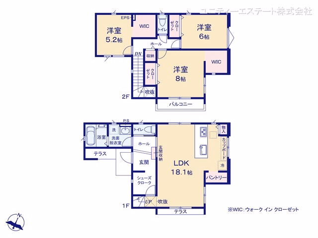 新築戸建て 綾瀬市深谷上 2号棟 間取図