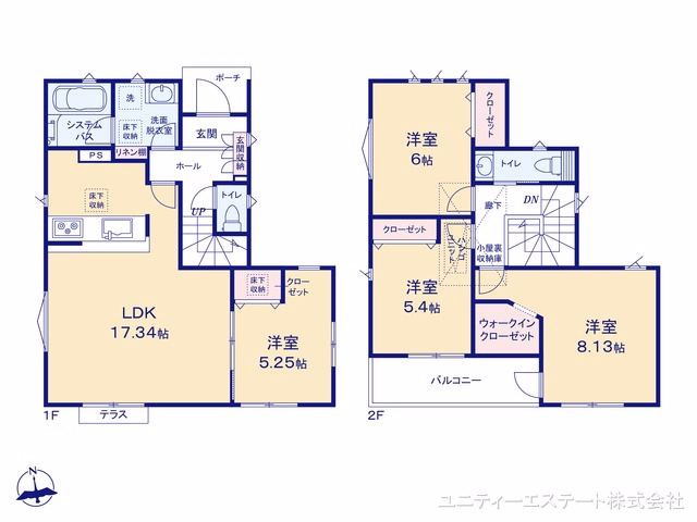 綾瀬市蓼川2丁目（戸建）02 間取図