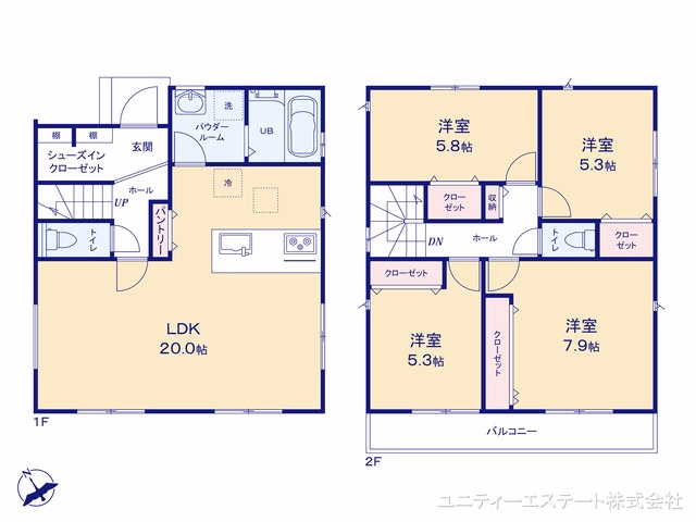 座間市ひばりが丘5丁目(戸建)04 間取図