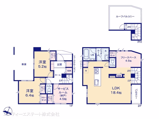 綾瀬市大上9丁目(戸建)01 間取図