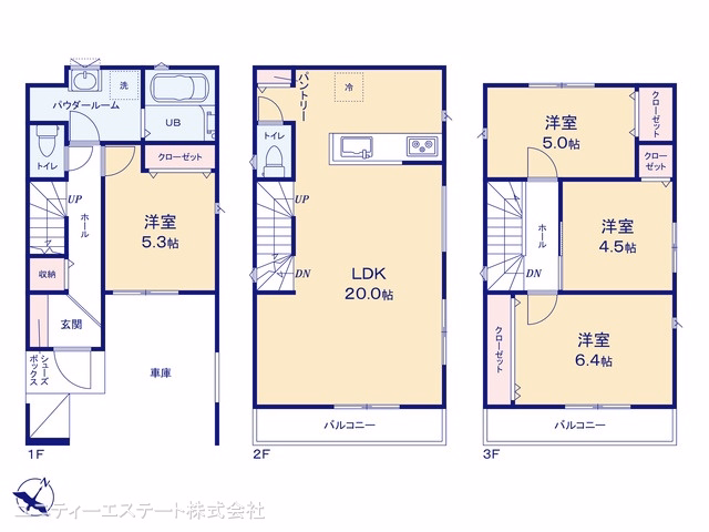 座間市ひばりが丘2丁目（戸建）01 間取図