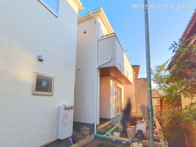 埼玉県さいたま市北区吉野町２丁目の新築戸建て外構写真 2025年11月25日撮影