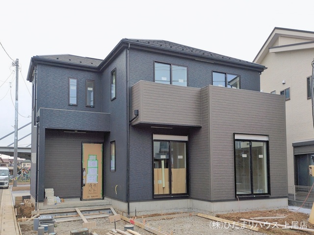 埼玉県上尾市大字原市の新築戸建て外構写真 2026年1月6日撮影