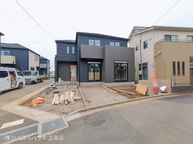 埼玉県上尾市大字原市の新築戸建て外構写真 2026年1月6日撮影