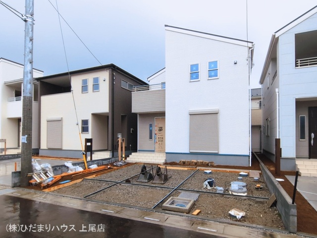 埼玉県上尾市大字小敷谷の新築戸建て外構写真 2026年3月2日撮影