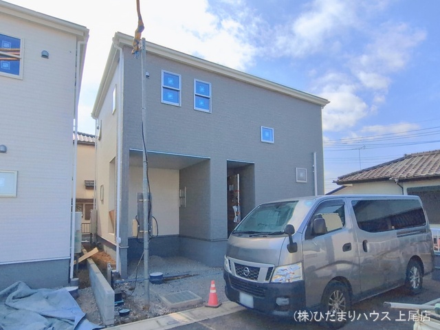 埼玉県上尾市大字小敷谷の新築戸建て外構写真 2026年2月17日撮影