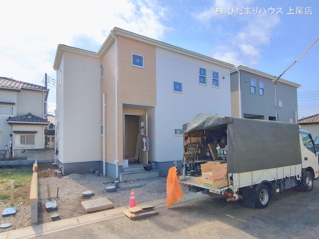 埼玉県上尾市大字小敷谷の新築戸建て外構写真 2026年2月17日撮影