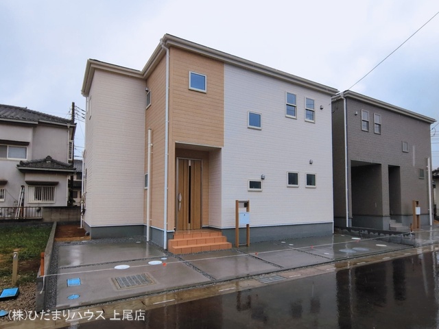 埼玉県上尾市大字小敷谷の新築戸建て完成写真 2026年3月2日撮影