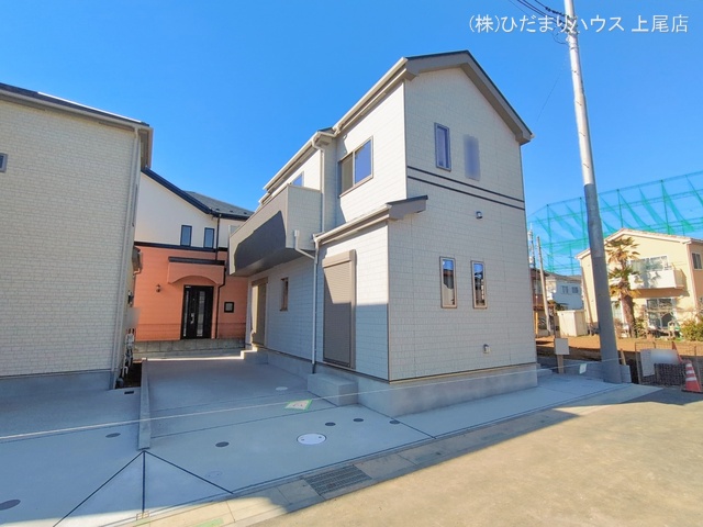 埼玉県上尾市二ツ宮の新築戸建て完成写真 2026年1月13日撮影