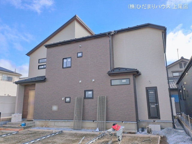 埼玉県上尾市大字上の新築戸建て外構写真 2026年2月25日撮影