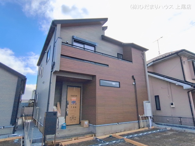 埼玉県上尾市大字上の新築戸建て外構写真 2026年2月25日撮影