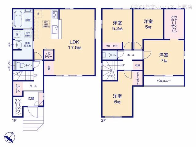 上尾市浅間台2丁目（戸建）01 間取図
