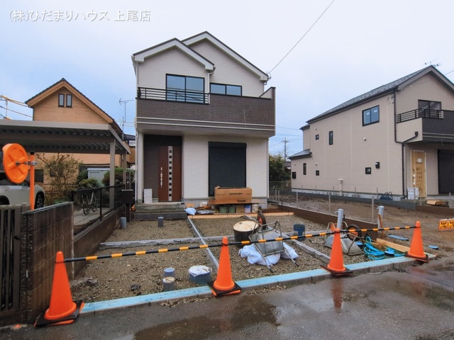 埼玉県上尾市西宮下３丁目の新築戸建て外構写真 2026年3月2日撮影