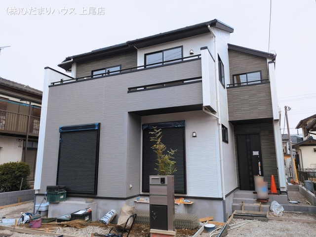 埼玉県上尾市大字上の新築戸建て外構写真 2026年3月1日撮影