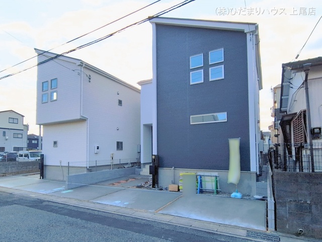 埼玉県さいたま市北区吉野町１丁目の新築戸建て外構写真 2026年2月11日撮影