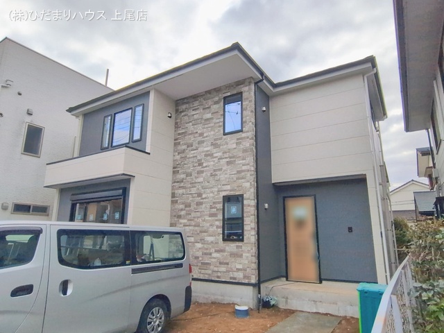 埼玉県上尾市大字小泉の新築戸建て外構写真 2026年2月19日撮影