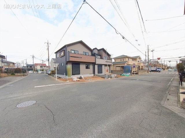 埼玉県上尾市向山２丁目の新築戸建て外構写真 2026年2月23日撮影