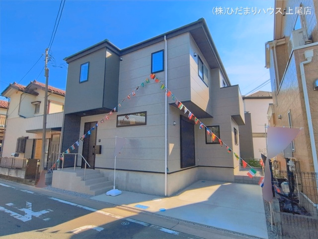 埼玉県上尾市二ツ宮の新築戸建て完成写真 2026年6月15日撮影