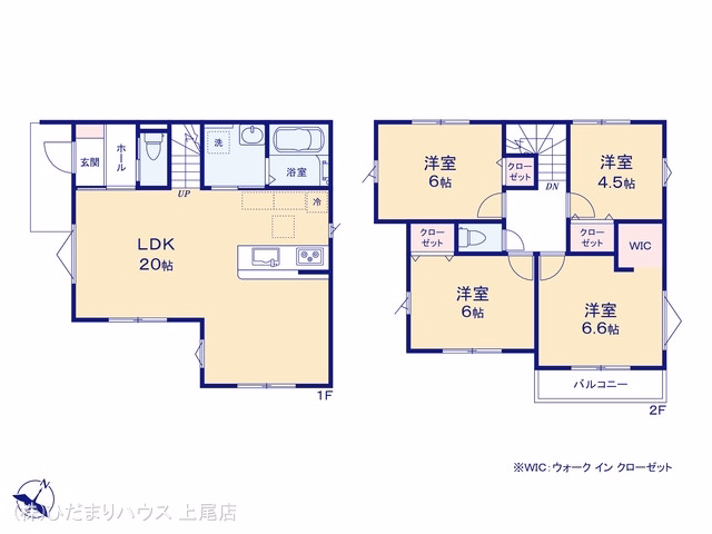 上尾市二ツ宮（戸建）01 間取図