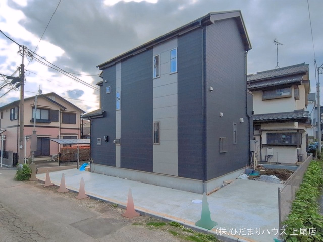 埼玉県上尾市緑丘４丁目の新築戸建て外構写真 2026年6月23日撮影