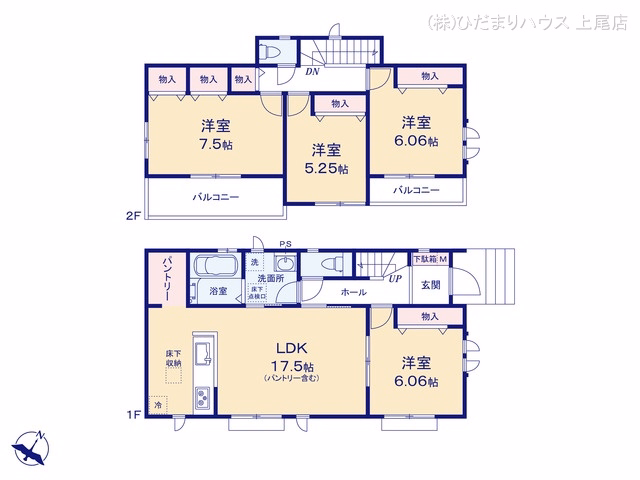 上尾市緑丘4丁目(戸建)C 間取図