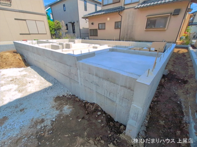 埼玉県上尾市大字小泉の新築戸建て基礎写真 2026年4月19日撮影