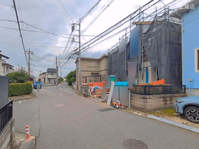 埼玉県上尾市大字小泉の新築戸建てシート写真 2026年6月8日撮影