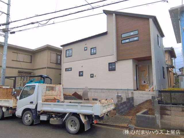 埼玉県上尾市大字小泉の新築戸建て外構写真 2026年6月25日撮影
