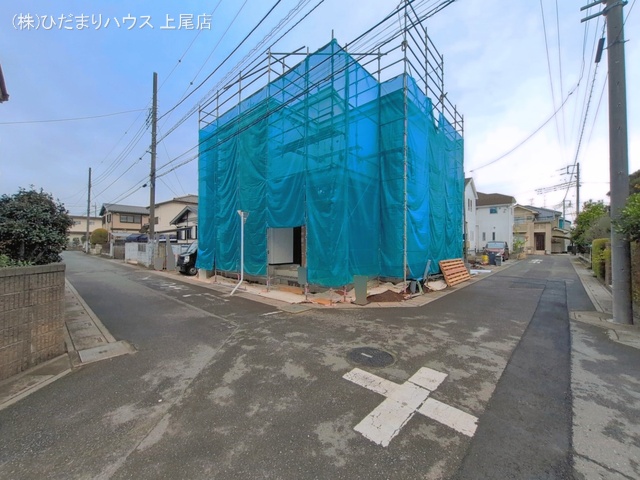 埼玉県上尾市大字上の新築戸建てシート写真 2026年4月6日撮影