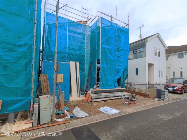 埼玉県上尾市大字上の新築戸建てシート写真 2026年4月6日撮影