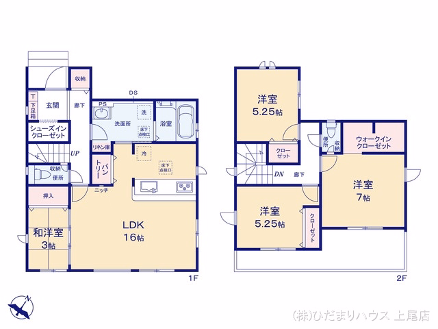 上尾市大字上（戸建）02 間取図