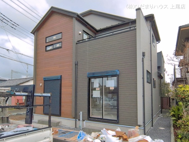 埼玉県さいたま市西区大字飯田の新築戸建て外構写真 2026年3月25日撮影