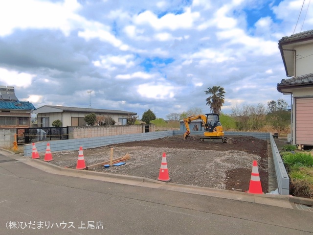 埼玉県上尾市大字瓦葺の新築戸建て更地・土地写真 2026年3月26日撮影